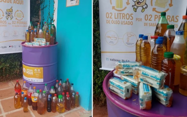 Projeto 'Óleo do Bem' supera marca de 100 mil litros de óleo de cozinha coletados no interior de SP